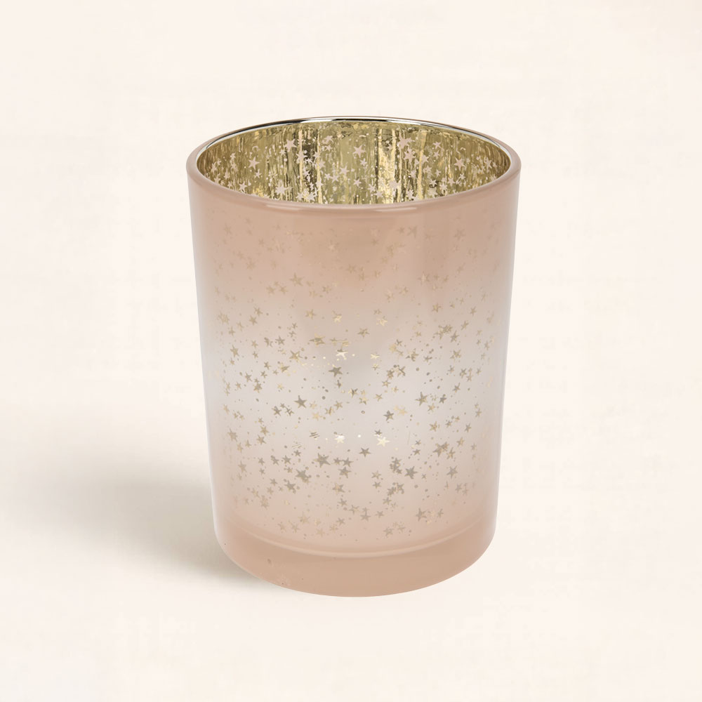 portavelas-estrellas-rosa-darome-decoracion-hogar Portavelas Estrellas Rosa con reflejos dorados. Luz cálida y diseño romántico para decorar o regalar en Navidad. ¿Preparada para tu momento?