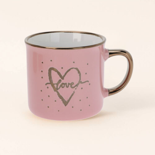 La Taza Brilla Bonito Rosa Claro te invita a brillar cada día. Rosa suave, corazón dorado y mucho encanto. 💫 Brilla bonito… incluso en lunes.