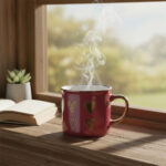 Taza - CUATRO LATIDOS Rosa Oscuro - Imagen 2