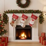 Decoración Navidad - CALCETÍN CHIMENEA PAPÁ NOEL - Imagen 2