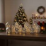 Decoración Navidad - CASITA CON LUZ ESTRELLA - Imagen 2
