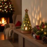 Portavelas ÁRBOL DE NAVIDAD VERDE grande - Imagen 2