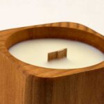 Vela decorativa con mecha de madera Carta a los Reyes cuadrada – LoeS - Imagen 5