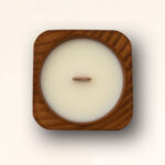 Vela decorativa con mecha de madera Carta a los Reyes cuadrada – LoeS - Imagen 3