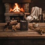 Vela decorativa con mecha de madera Villancicos por las Calles cuadrada – LoeS - Imagen 2