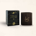 Vela decorativa con mecha de madera Villancicos por las Calles cuadrada – LoeS - Imagen 5