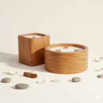 Vela decorativa con mecha de madera Carta a los Reyes cuadrada – LoeS - Imagen 8