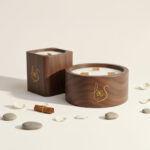 Vela decorativa con 3 mechas de madera Villancicos por las Calles redonda – LoeS - Imagen 8