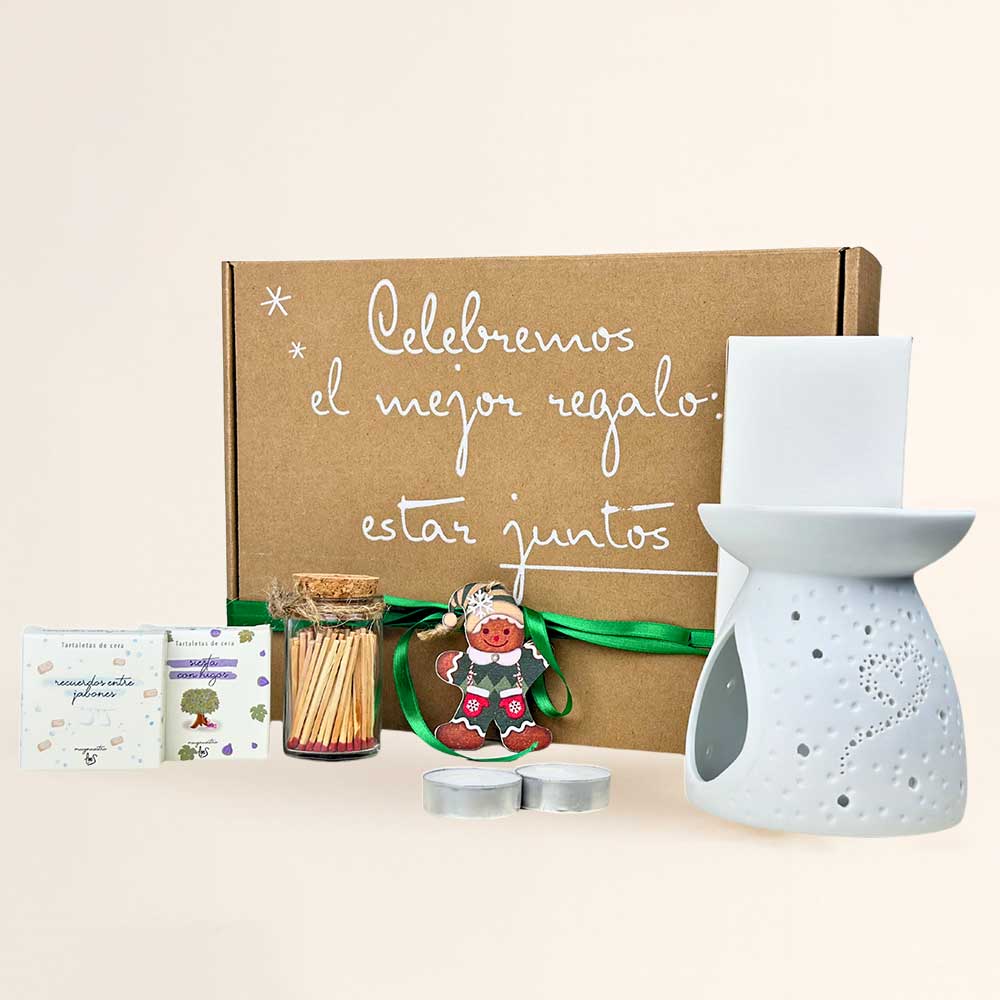 Cofre Regalo Original Quemador Corazón, tartaletas Loes y cerillas. Presentación preciosa, lista para sorprender y enamorar. ¡Regala momentos!